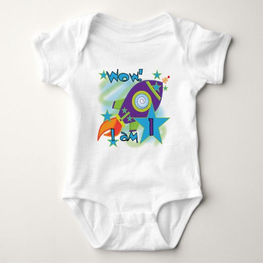 Rocket Ship 1st Birthday Tshirts en cadeaus (Voorkant)
