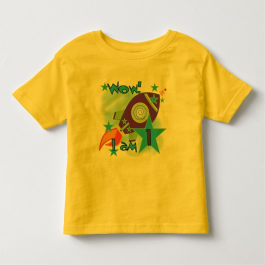 Rocket Ship 1st Birthday Tshirts en cadeaus (Voorkant)