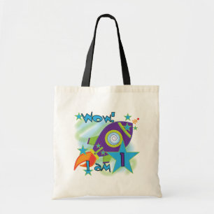 Rocket Ship 1st Birthday Tshirts en cadeaus Tote Bag