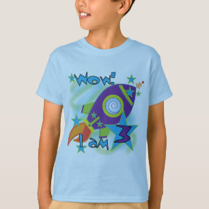 Rocket Ship 3rd Verjaardag T-shirts en geschenken