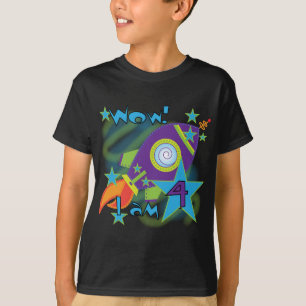 Rocket Ship 4th Birthday T-shirts en cadeautjes