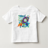 Rocket Ship 4th Birthday T-shirts en geschenken (Voorkant)