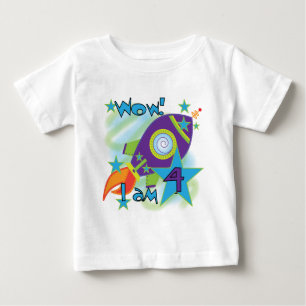 Rocket Ship 4th Birthday T-shirts en geschenken