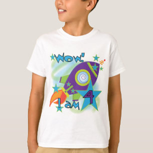 Rocket Ship 4th Birthday T-shirts en geschenken