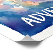 Rocket Ship & Alien Adventure Awaits Space Poster (Hoek)