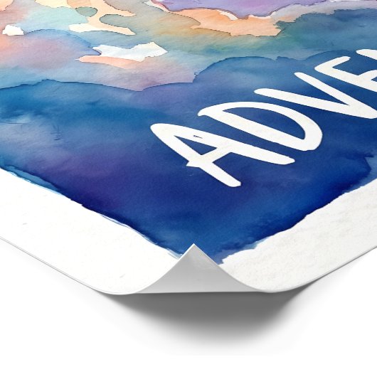 Rocket Ship & Alien Adventure Awaits Space Poster (Hoek)