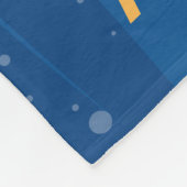Rocket Ship and Stars Fleece Deken (Hoek)