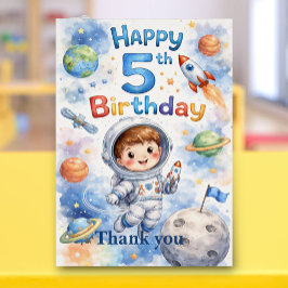 Rocket ship birthday Space Planets Boy Stars