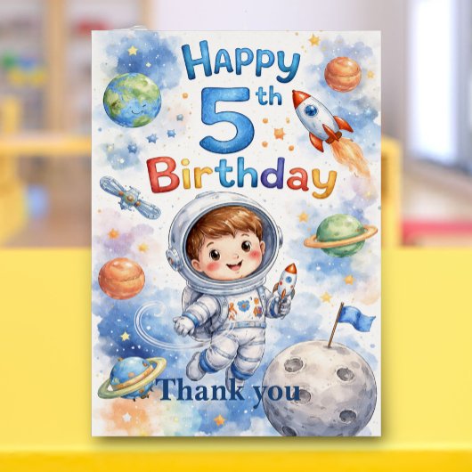 Rocket ship birthday Space Planets Boy Stars
