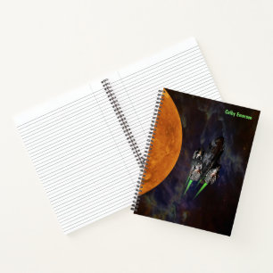 Rocket Ship Blast Off in Buitenruimte - Rocketship Notitieboek