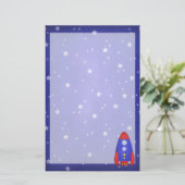 Rocket Ship Briefpapier (Staand voorkant)