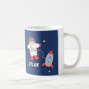 Rocket Ship Buitenruimte Kleine astronaut voor kin Koffiemok