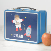 Rocket Ship Buitenruimte Little Astronaut Boy (In situ)