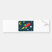 Rocket Ship Bumpersticker (Voorkant)