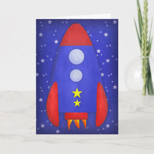 Rocket Ship Card Kaart