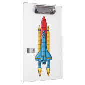 Rocket ship cartoon illustration klembord (Rechts)