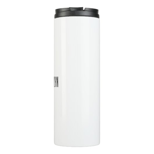 Rocket ship cartoon illustration thermosbeker (Achterkant)