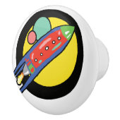 Rocket Ship Custom Ceramic Knob Keramische Knop (Rechts)