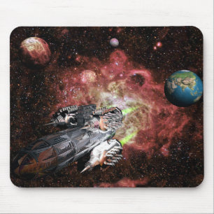 Rocket Ship in Space Muismat