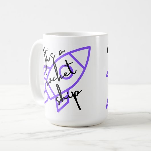 Rocket Ship Koffiemok (Voorkant links)