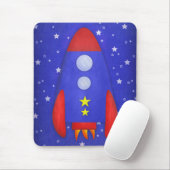 Rocket Ship Mousepad Muismat (Met muis)