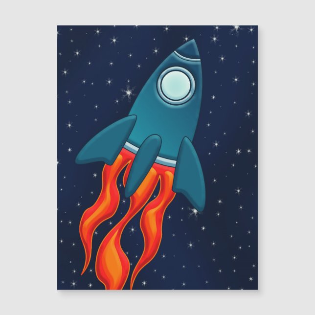 Rocket ship on space (Voorkant)