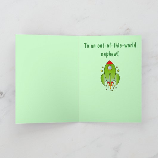 Rocket Ship Out-of-this-World Nephew Kaart (Binnen)