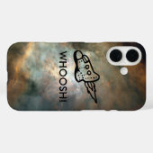 Rocket Ship Pictogram in Space Nebula Case-Mate iPhone Case (Achterkant (horizontaal))