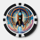 Rocket Ship Poker Chips (Voorkant)