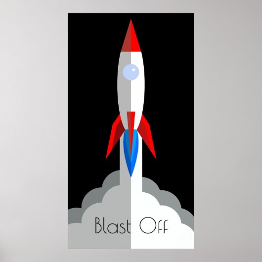 Rocket Ship Poster (Voorkant)