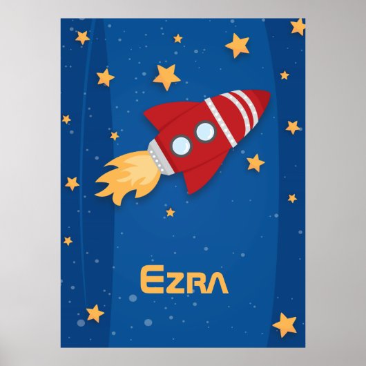 Rocket Ship Poster (Voorkant)