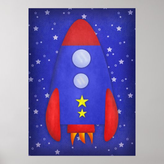 Rocket Ship Print (Voorkant)