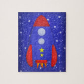 Rocket Ship Puzzle Legpuzzel (Verticaal)