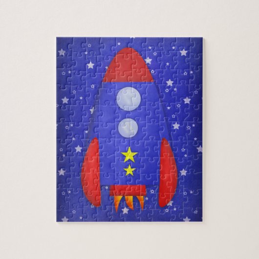 Rocket Ship Puzzle Legpuzzel (Verticaal)