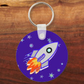 Rocket Ship Sleutelhanger (Voorkant)
