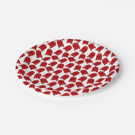 Rocket Ship Verjaardagsfeest Papieren Bordje (Gekanteld)