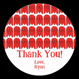 Rocket Ship Verjaardagsfeest Ronde Sticker