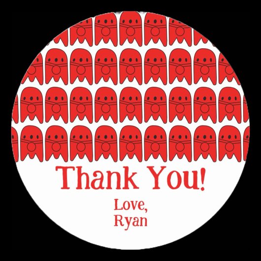 Rocket Ship Verjaardagsfeest Ronde Sticker