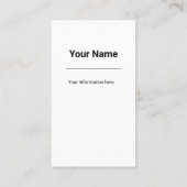 Rocket Ship Visitekaartje (Achterkant)