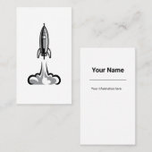 Rocket Ship Visitekaartje (Voorkant / Achterkant)