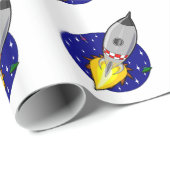 Rocket Ship Wrapping Paper Cadeaupapier (Rol Hoek)