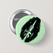 Rocket Ship X-11 Ronde Button 5,7 Cm (Voorkant /achterkant)