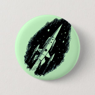 Rocket Ship X-11 Ronde Button 5,7 Cm
