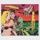 Rocket Ship X  Sci Fi Comic Book Hoesje Cadeaupapier (Vlak)