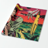 Rocket Ship X  Sci Fi Comic Book Hoesje Cadeaupapier (Uitgerold)