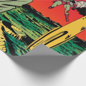 Rocket Ship X  Sci Fi Comic Book Hoesje Cadeaupapier (Hoek)