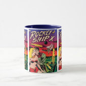 Rocket Ship X  Sci Fi Comic Book Hoesje Mok (Midden)