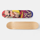 Rocket Ship X  Sci Fi Comic Book Hoesje Persoonlijk Skateboard (Horizontaal)