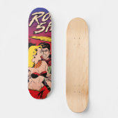 Rocket Ship X  Sci Fi Comic Book Hoesje Persoonlijk Skateboard (Voorkant)