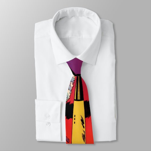 Rocket Ship X Sci Fi Comic Book Hoesje Stropdas (Gebonden)